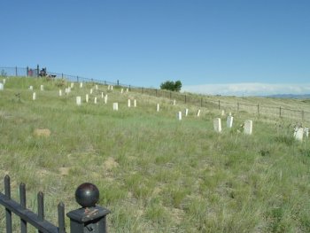 Location of The Battle of Little Bighorn in Montana - for years it was known as Custer's last stand - picture taken summer 2004